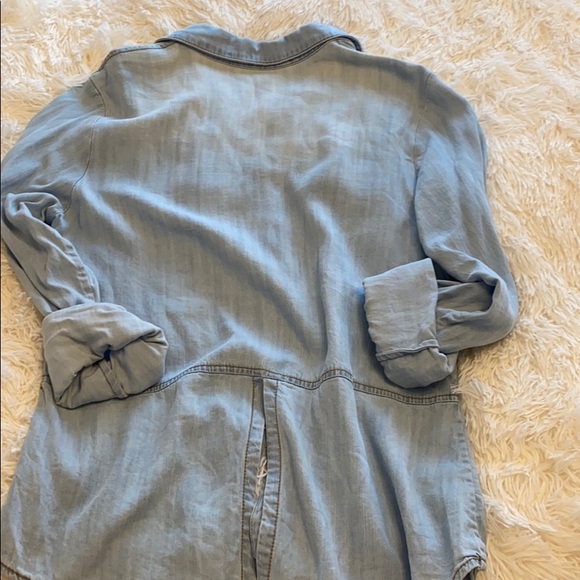 Denim button down top - Picture 4 of 4